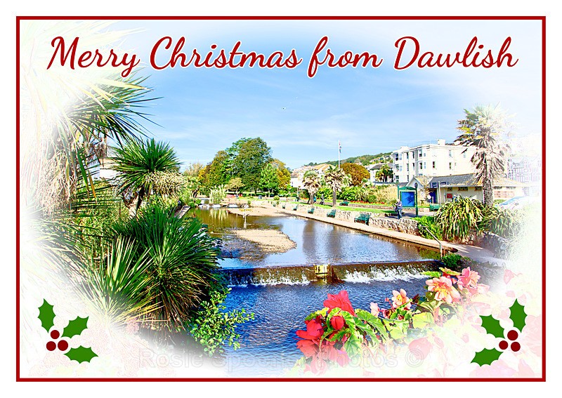 One left XM030 -Dawlish Brook - Xmas Cards Dawlish