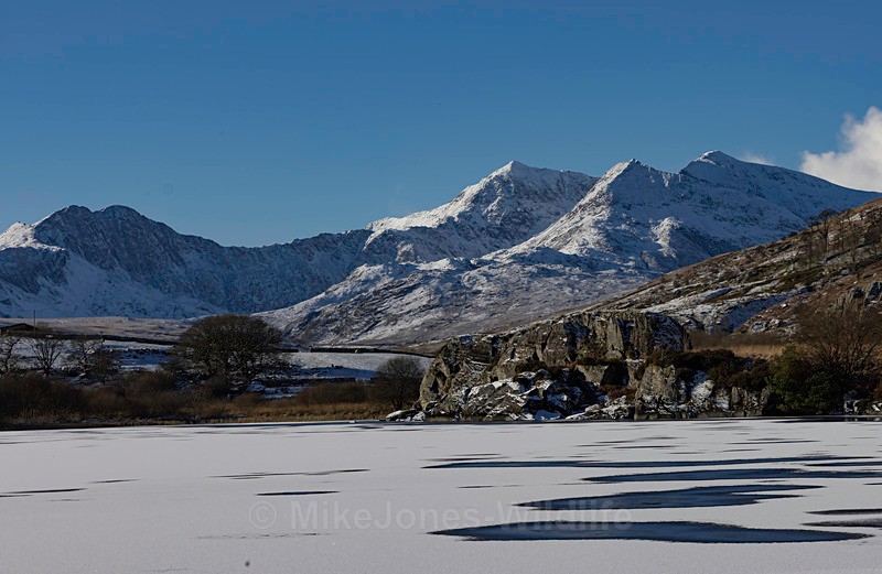 Llynnau Mymbyr, Snowdon Mountain range. Eryri National park [Snowdoni - Winter in the Mountains [Jan 2024], Eryri National Park [Snowdonia]