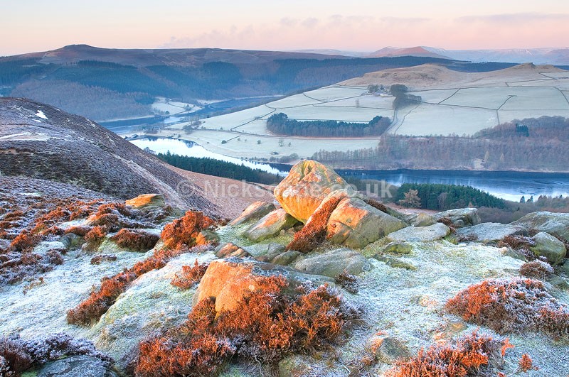 Dawn at Whinstone Lee Tor overlooking Ladybower | Peak District Gallery