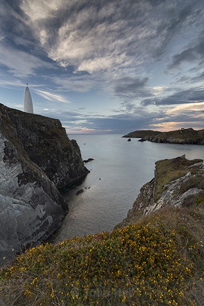 Baltimore Beacon At Sunset, West Cork, Ireland.