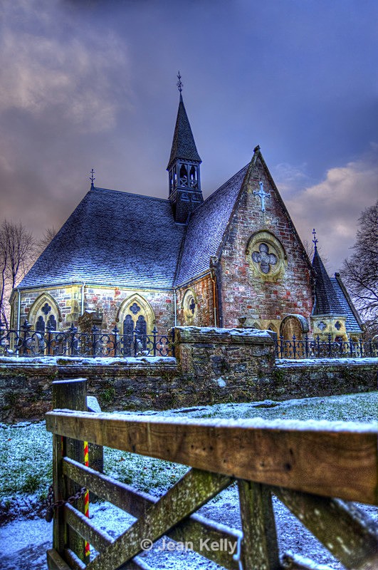 Luss Parish Church - 3105_Painterly 2 - HDR effects