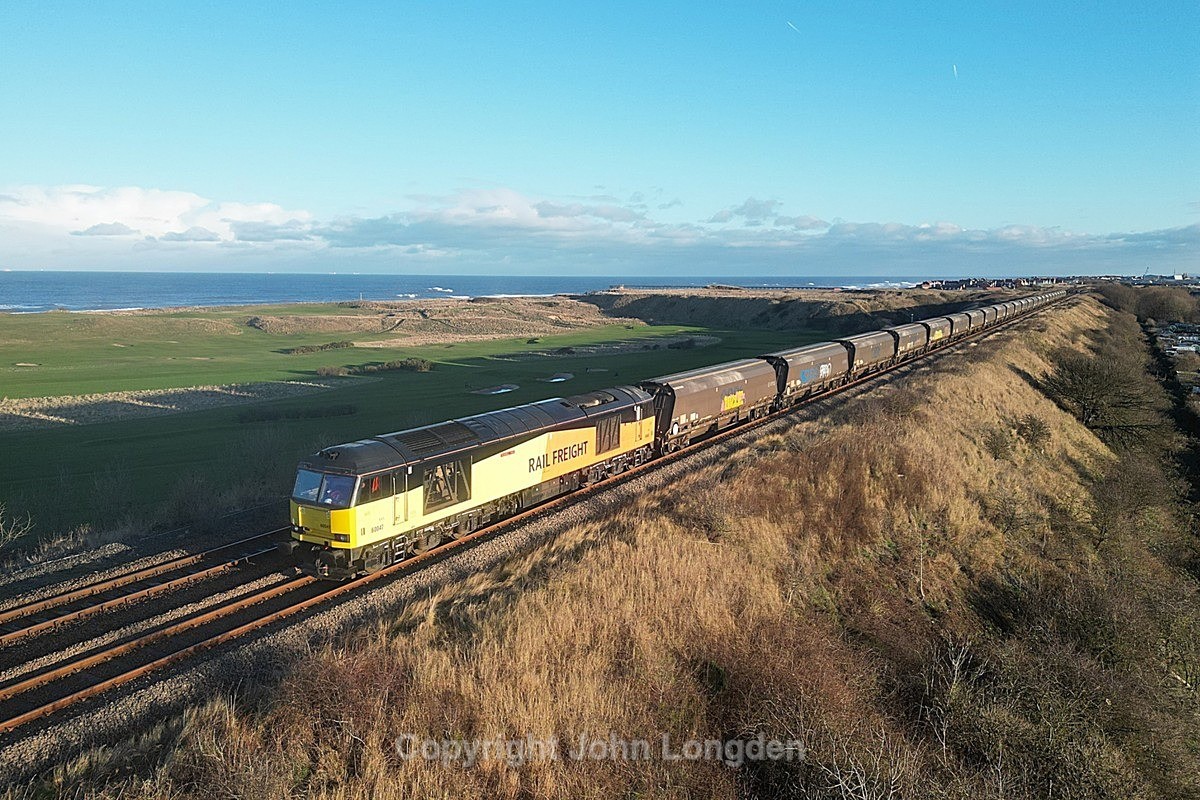 JL - 2.1.25 60047 6N61 Drax PS - Tyne Dock, Hart Station - Latest shots