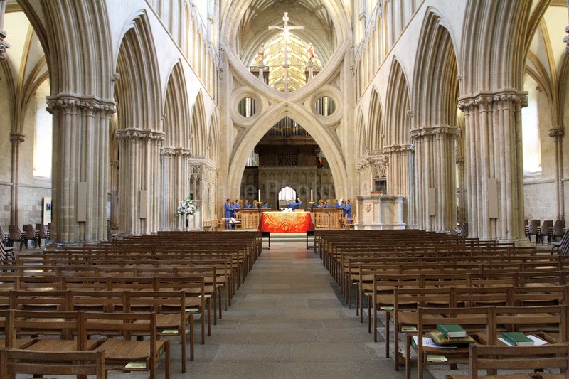 Wells Cathedral interior at photography at dusk_111 - Somerset landscape Photography
