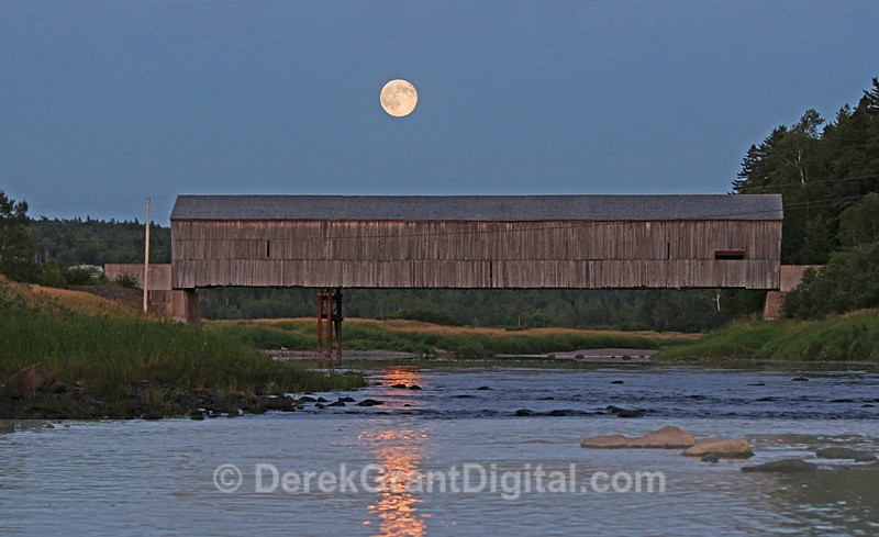 Full Moon along the Hammond - Sunset/Moonrise