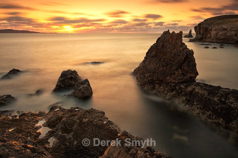 Rocky Shoreline Sunset