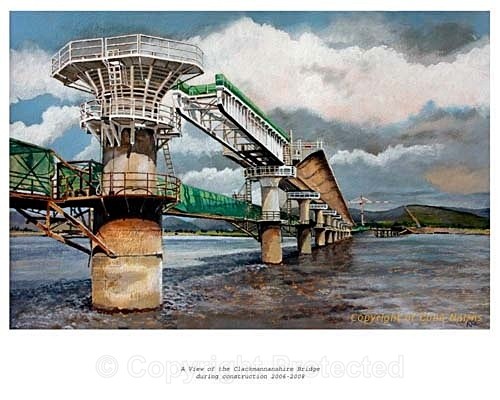 'Clackmannanshire Bridge - under construction' - Commissioned Work