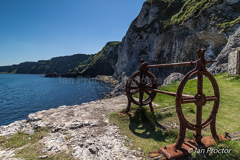 Old Fishing Ruins at Kinbane Head - County Antrim