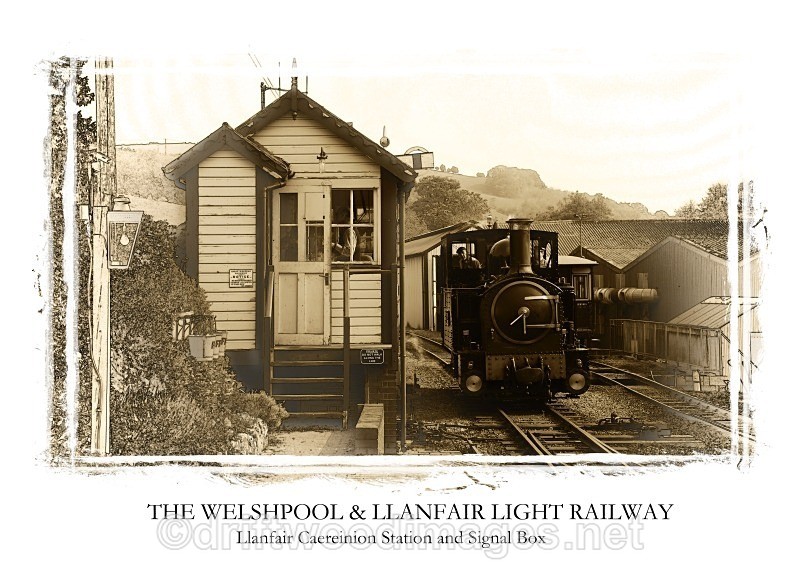 WLLR The Earl prepares to leave with the 1000 service from Llanfair - The Welshpool & Llanfair Light Railway