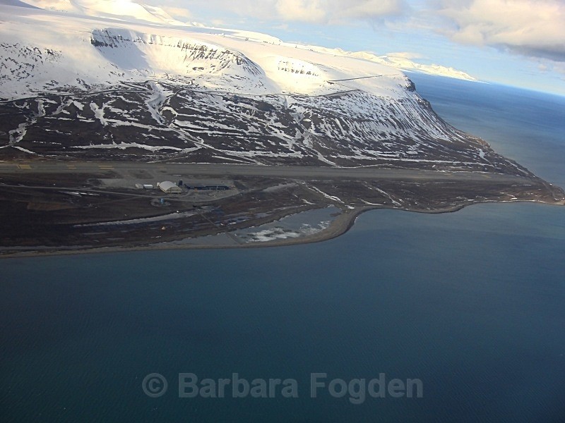 Svalbard airport from above 02073 - Summer time