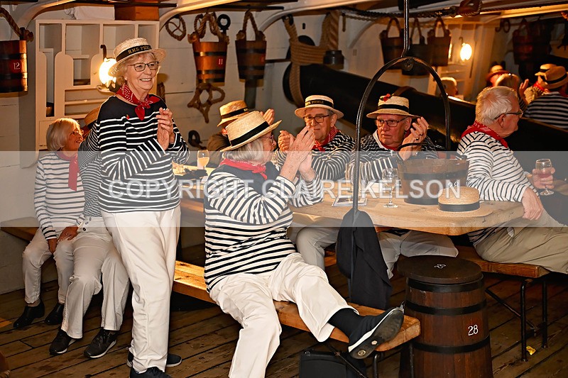 HMS PICKLE-149 - PICKLE NIGHT HMS WARRIOR 1860