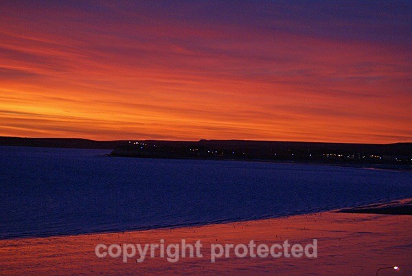 Sunrise over Golfo Nuevo - Puerto Madryn (Argentina) - The Americas