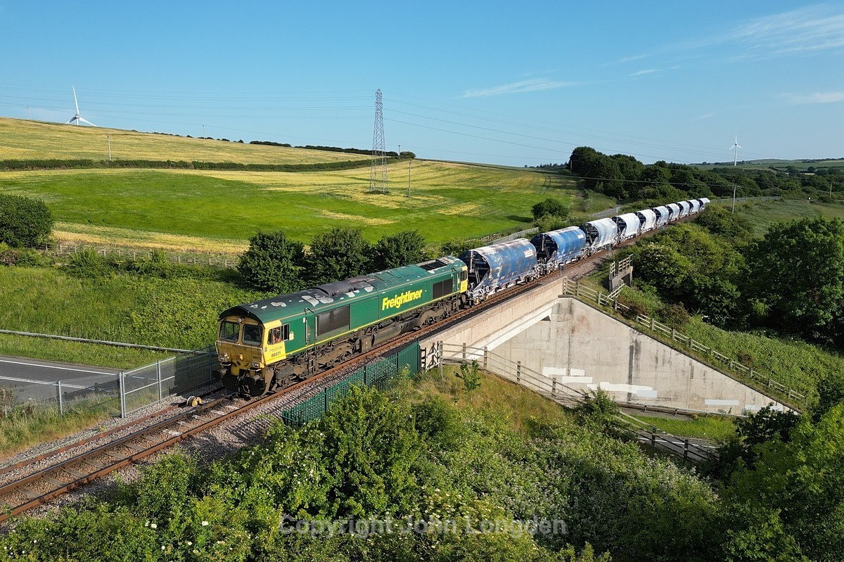 JL - 19.6.25 66511 6F35 Tees Dock - Boulby. Brotton - Latest shots