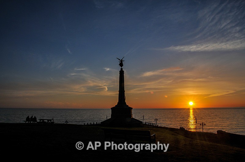 Aberystwyth War Memorial Sunset-4877 - Aberystwyth