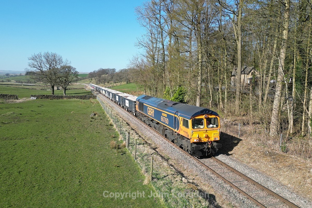 JL - 4.4.25 66760 6H97 Rylstone - Peterborough, Scalehouse - Latest shots