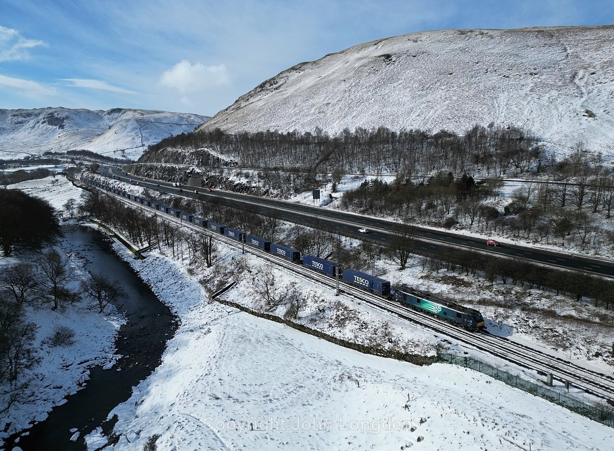 JL - 10.3.23 88007 4S43 Daventry - Mossend, Tebay South Jn - West Coast Main Line (north to south)