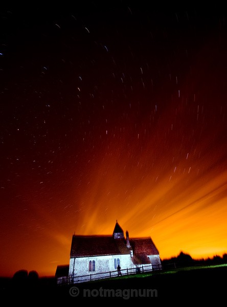NORTH STAR AT St. HUBERTS CHURCH - NIGHT TIME