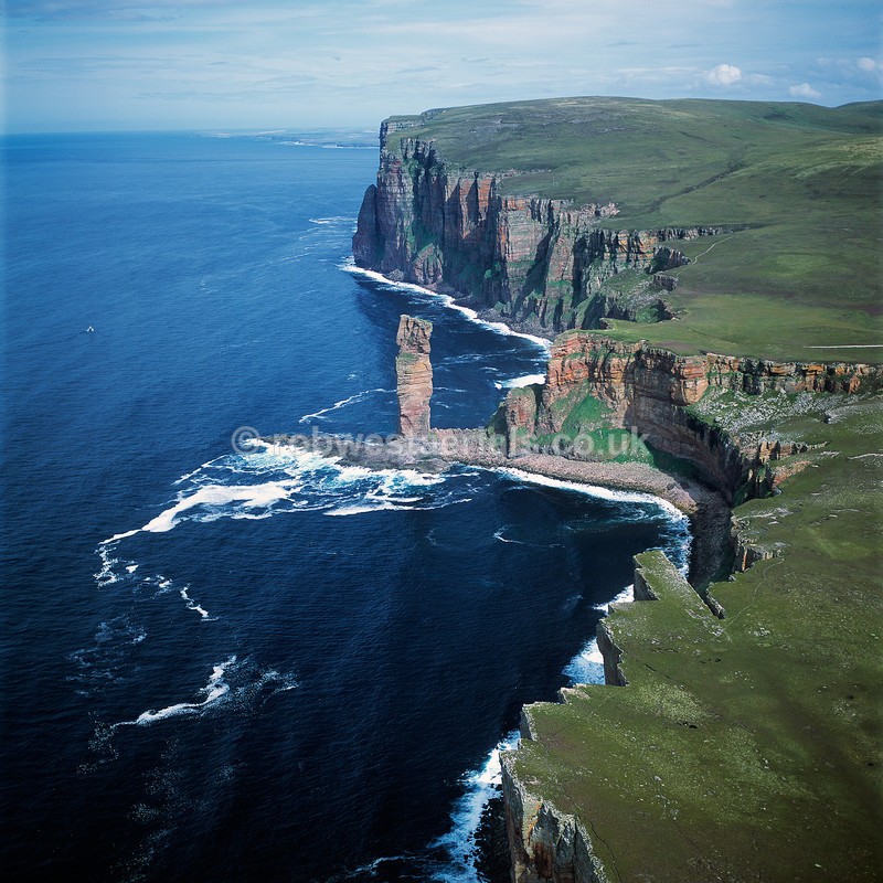 aerial pictures of Scotland Orkney Islands Old man of Hoy