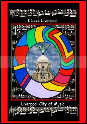 Man on Liver Bld - I Love Liverpool