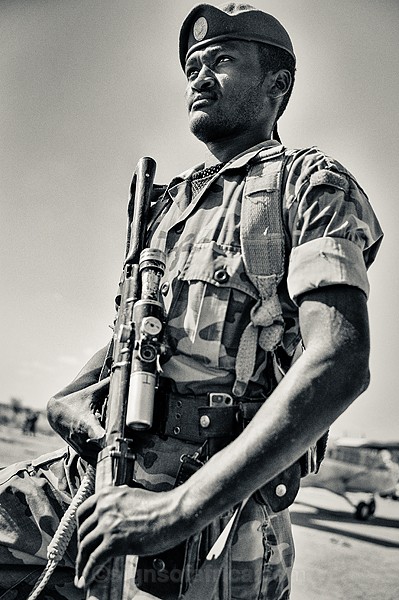 Ethiopia Soldier Baidoa Somalia
