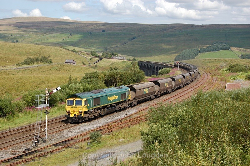 7.8.09 66523 6Z73 Hunterston - Drax, Garsdale - Garsdale - 'Chicken Shed'