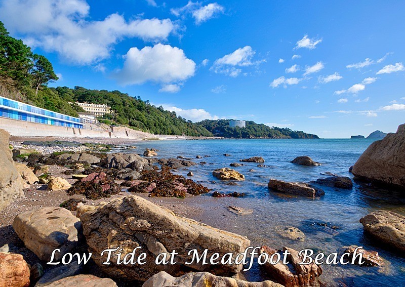 RSP052 - Low tide Meadfoot - Meadfoot Beach Postcards
