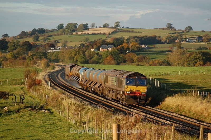 19.10.12 - 66425 & 66422 3J11 Carlisle - Carlisle, Langwathby - Langwathby