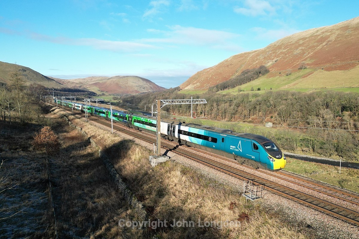 JL - 27.11.24 390121 1M11 10:38 Glasgow - Euston, Lune Gorge - Latest shots