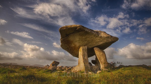 Wild Sky Over Kilclooney Dolmen, Co. Donegal, Ireland.