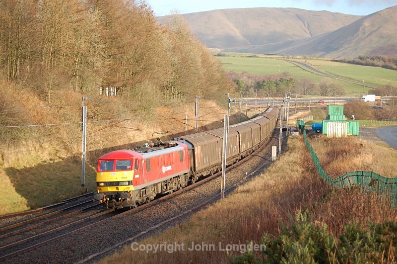 17.12.13 - 90036 6M02 Shieldmuir - Warrington, Beckfoot - West Coast Main Line (north to south)