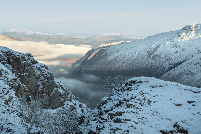Climbing Grains Gill above Seathwaite - Cumbria