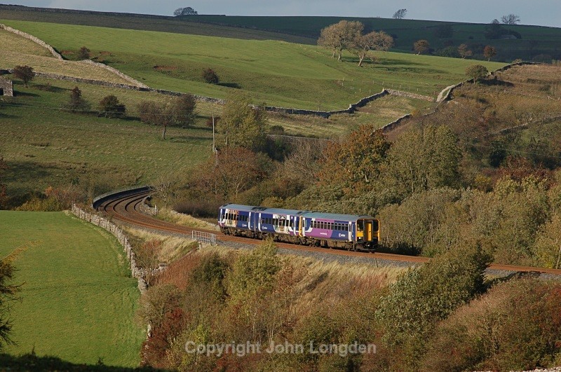 24.10.08 - Unidentified 153 & 158 11.51 Carlisle - Leeds, Smardale - Smardale