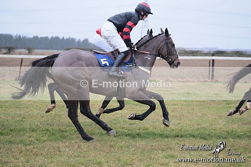 PtP 260125 57 - Cocklebarrow Point-to-Point racing with the Heythrop Hunt 26/01/25