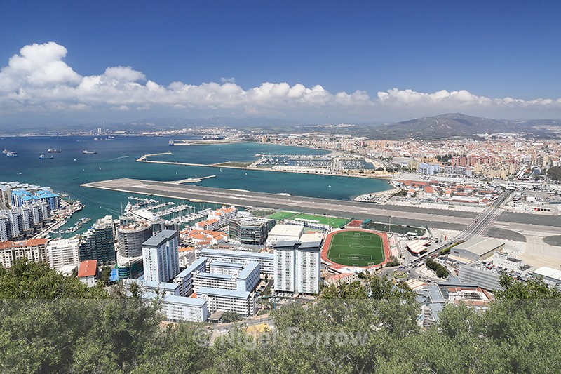 View from the Rock of Gibraltar towards Spain - Gibraltar