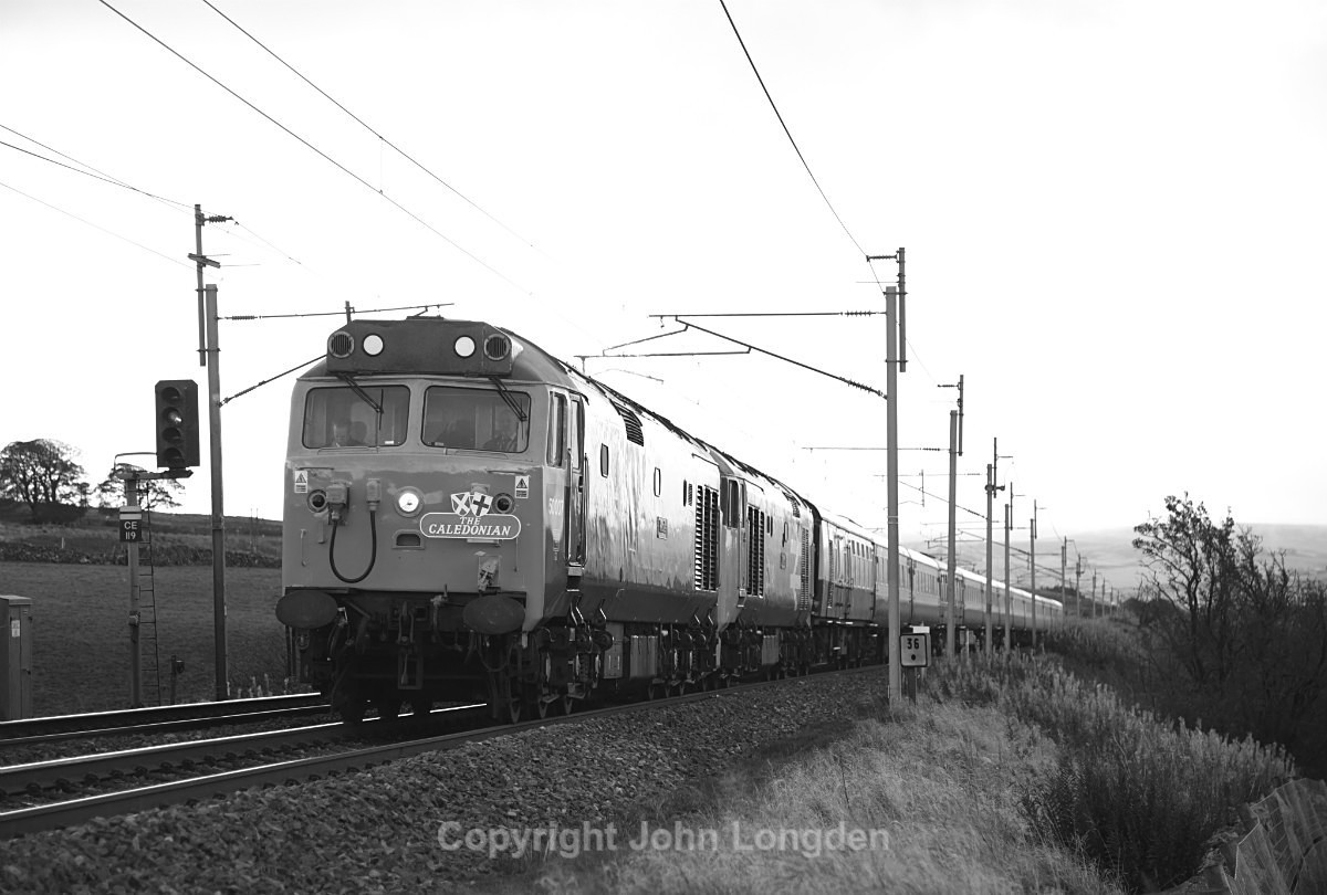 JL - 7.10.17 1Z50 50007 50049 Euston -Glasgow Salterwath - West Coast Main Line (north to south)