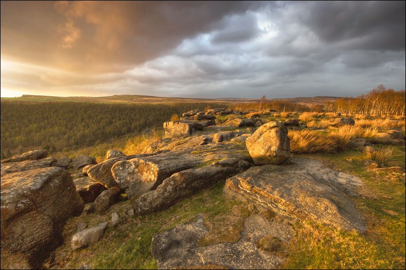 Sunset on Gardoms Edge - Peak District | Dark Peak