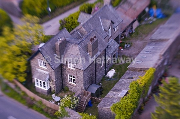 Troutbeck House - English Lake District from Hot Air Balloon