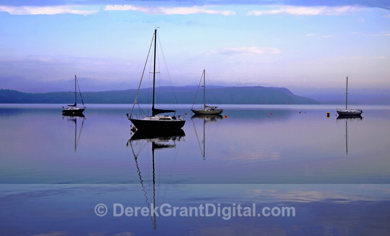 Sailboats at Sunrise - Rothesay