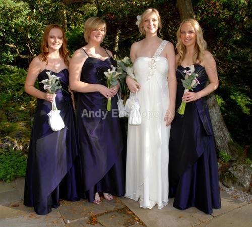 Holly and Bridesmaids - Neil and Holly Bramwell