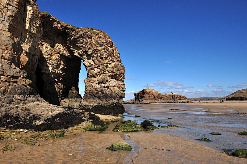 Arch Rock and Chapel Rock at Perranporth Beach - Cornwall Misc