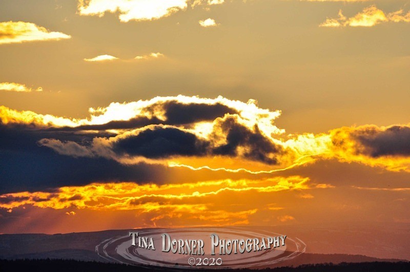 Golden sunset illuminates cloud from Autumn Forest of Dean and Wye Valley Portfolio by Tina Dorner Photography