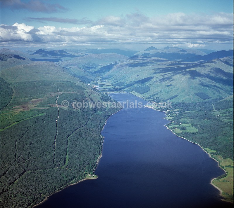 A00348B Loch Fyne from above Dunderave Point in 2002 - West and south coastlines
