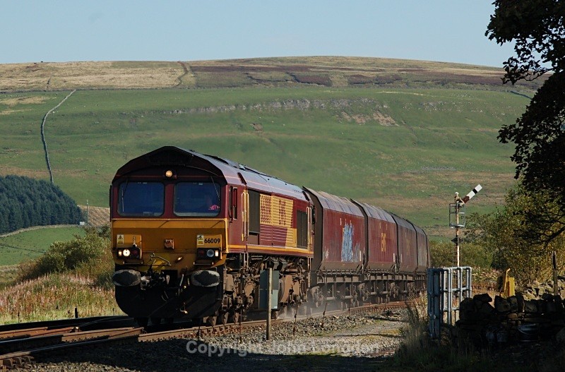 12.9.09 - 66009 6E85 Hunterston - Drax, Garsdale - Garsdale