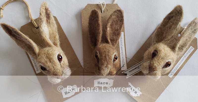 Hares head brooch/pin. - Shop