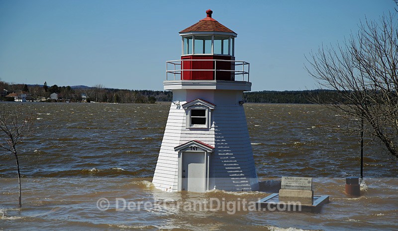 Renforth Lighthouse Spring Flood 2018 NB Canada - Extreme Weather
