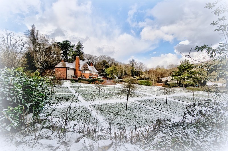 The Drum Inn Inn on a snowy day - Cockington