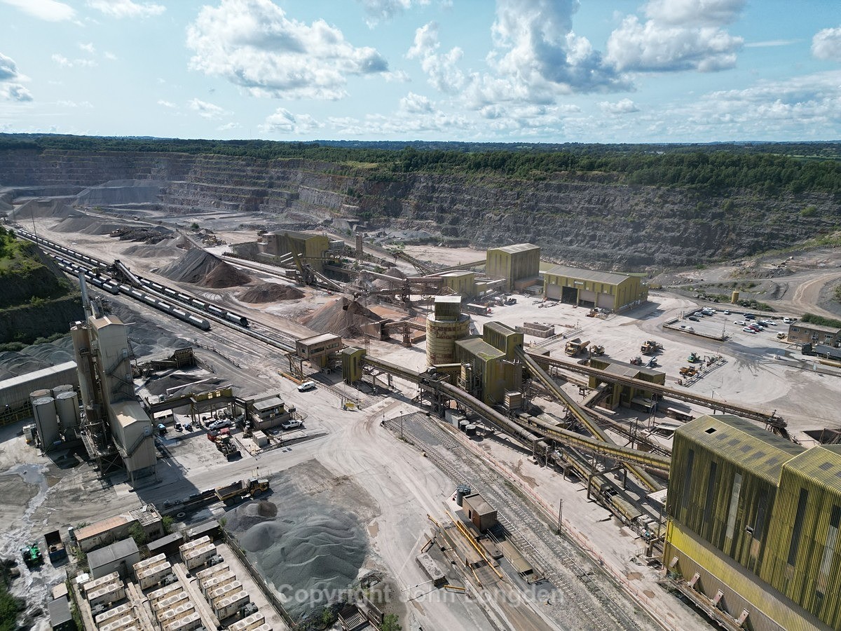 JL - 19.7.23 Ariel view Whatley Quarry - Elsewhere on the network