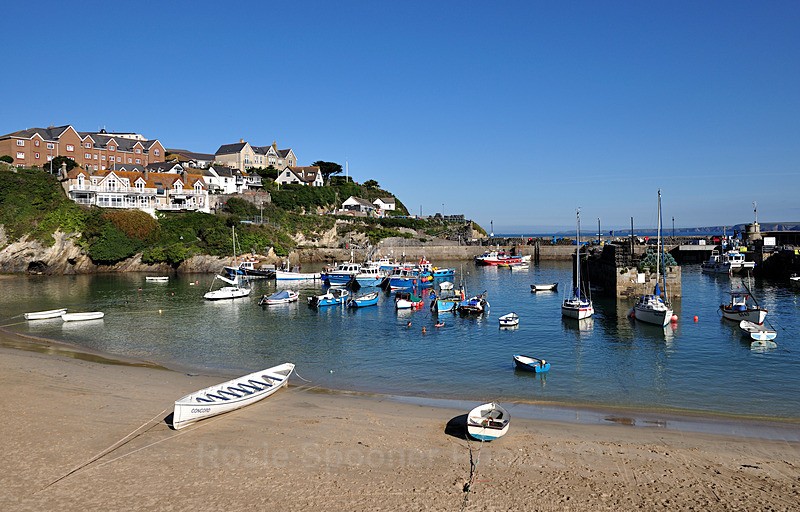 CW19 - Early morning low tide at Newquay - Special offer cards £1.25 each (minimum order 8). No extra postage