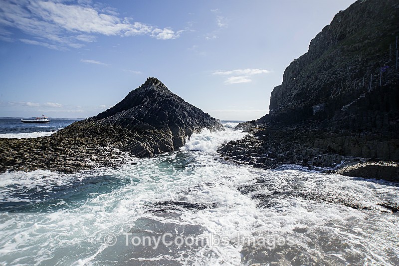 View from landing quay, Staffa - Mull