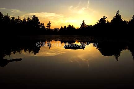 Llyn Pandora sunset