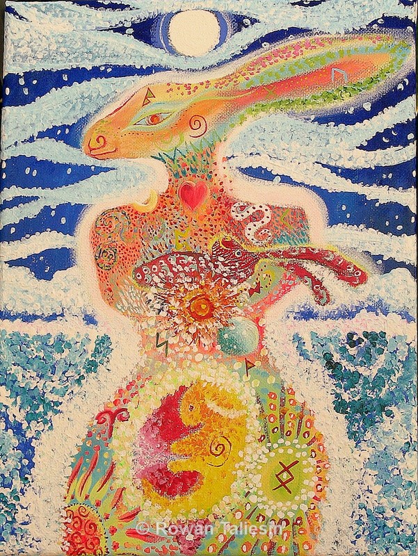 Full Moon Fertility Harewoman copyright Rowan Taliesin